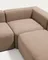 Угловой диван Blok из коричневой синели, 5 мест, 320 x 320 см