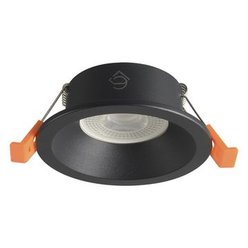 Встраиваемый светильник 1*GU10 CLT 080C1 BL чёрный Crystal Lux
