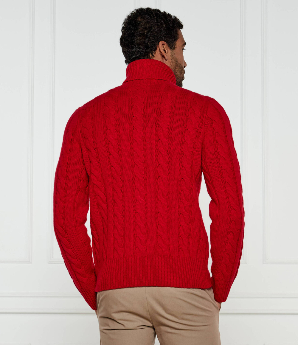 Шерстяной гольф POLO RALPH LAUREN - красный(710917035)
