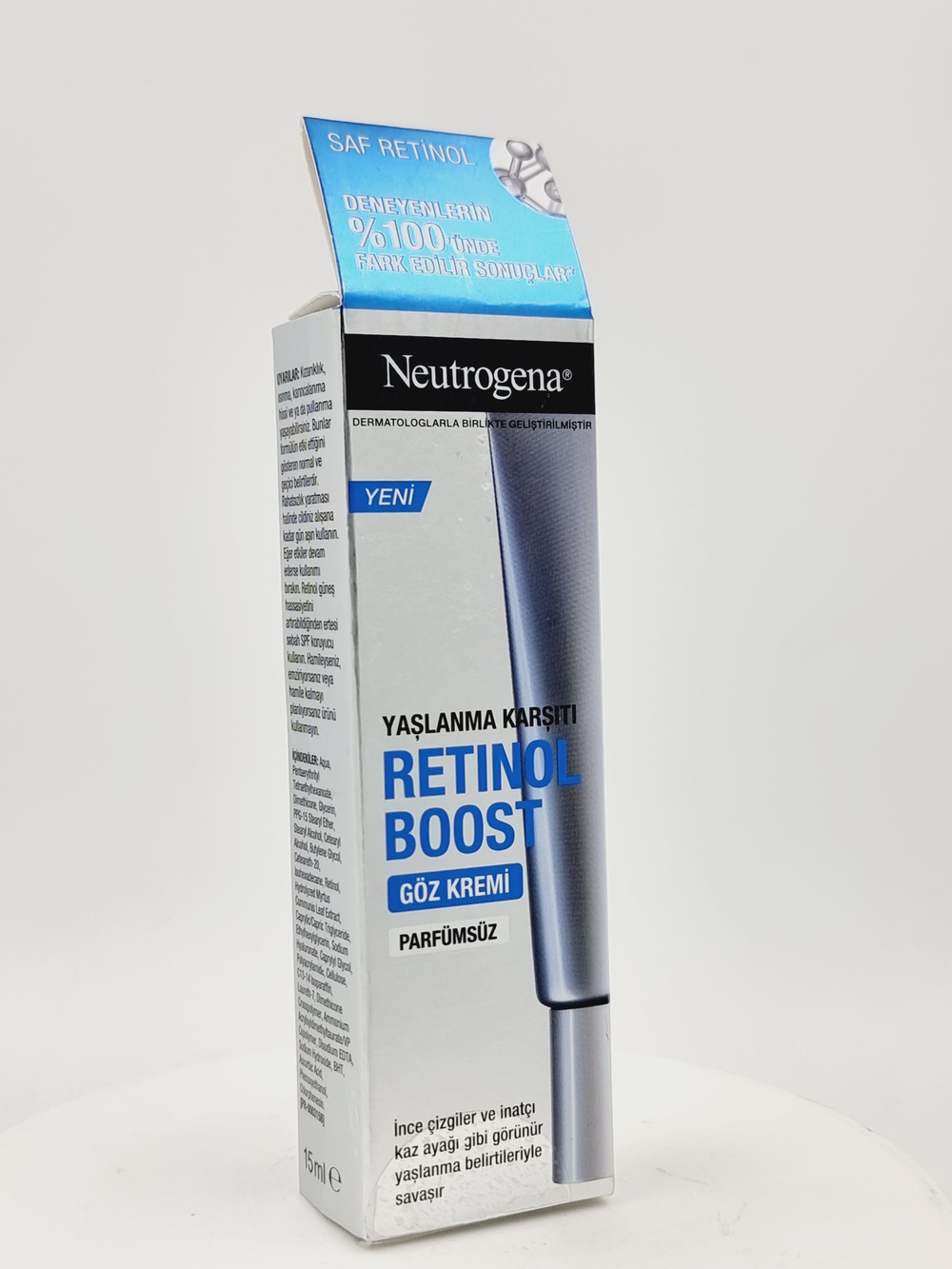 Neutrogena антивозростной крем для кожи вокруг глаз Retinol Boost 15 мл (Франция)