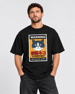 Футболка oversize СИСТЕМА ОХРАНЫ черная XL
