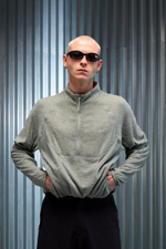 Лонгслив Nothomme Blue P-down Lightweight Half-zip Longsleeve "Usnea Green"