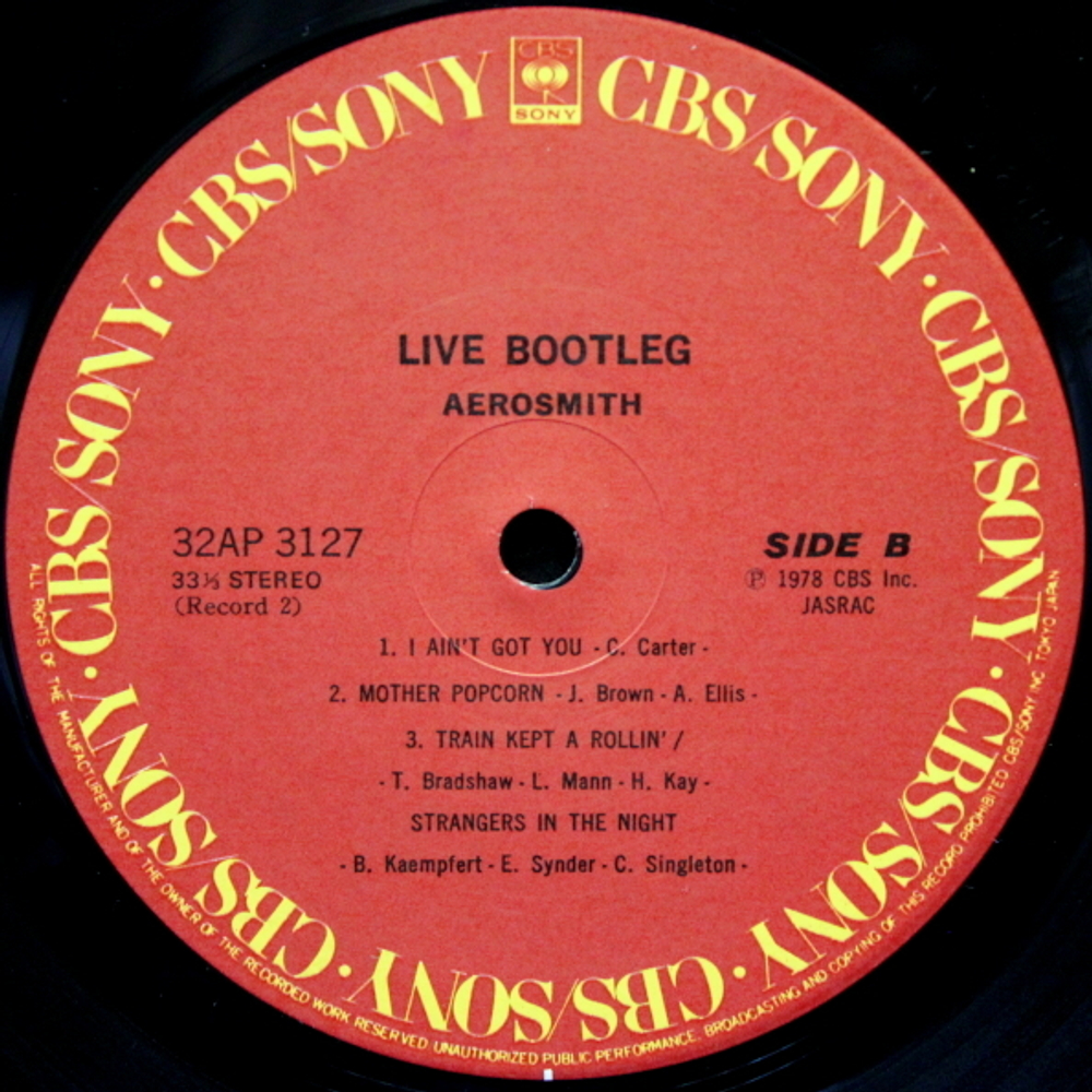 Aerosmith / Live! Bootleg (2LP)