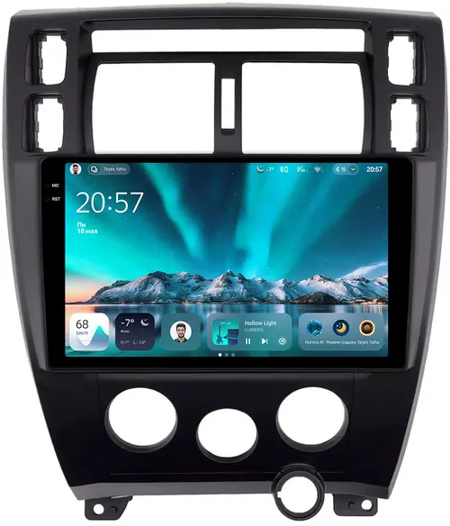 Магнитола для Hyundai Tucson 1 2004-2009 (рамка черная) - Teyes CC4 монитор 10.36" 2K QLED на Android 14, Быстрейшая, Snapdragon 680, DSP, CarPlay, 4G SIM-слот