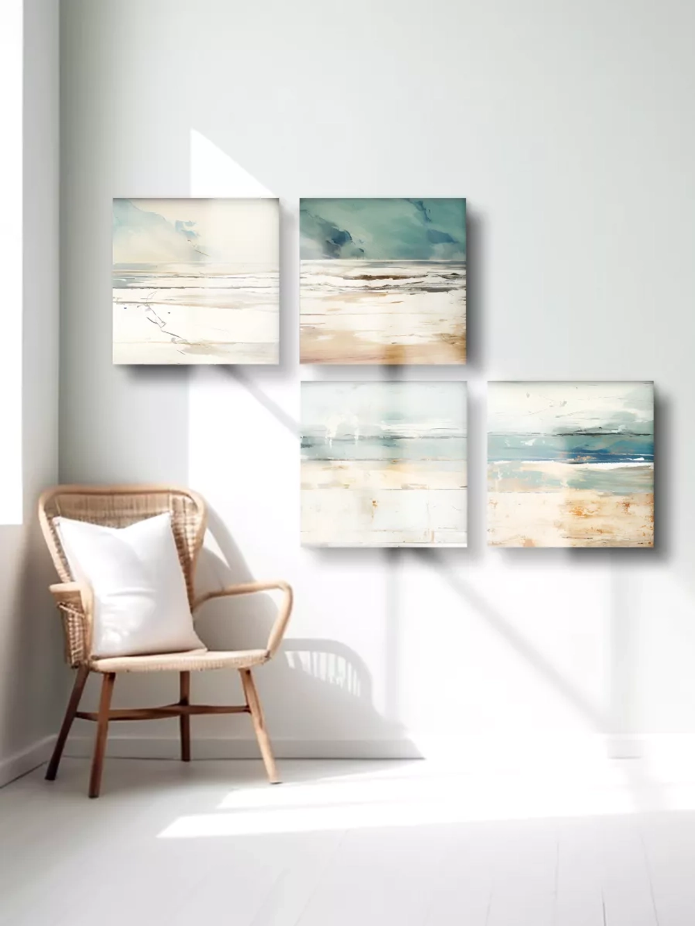 Берег Море Небо 4 шт. 40х40