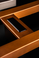 Полотенцесушитель электрический 2-трубы квадратный COPPER BRUSHED