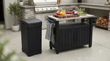 Keter Комплект для гриль зоны: Стол для барбекю UNITY XL 207 л + Мусорный бак Балтимор 125 л — фото 2