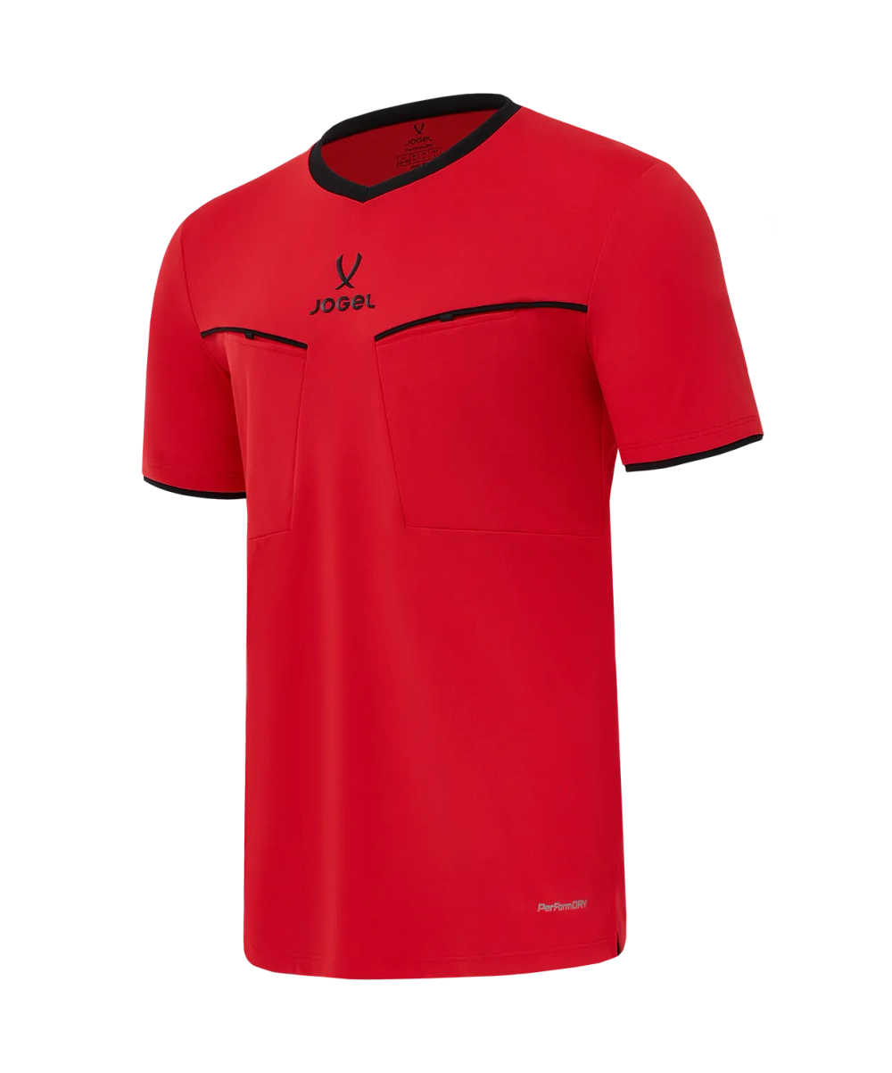 Футболка судейская JOGEL DIVISION PerFormDRY Referee SS Tee 2.0, красный