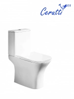 Унитаз напольный Ceruttispa ВЕТТОРЕ (VETTORE) CT7192 безободковый (650x340x770)