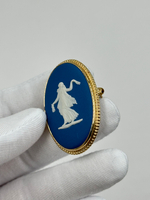 Брошь Wedgwood синяя