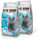 CAT STEP Compact White Original Наполнитель комкующийся минеральный 10 л