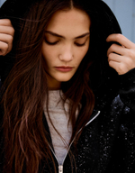 Женское худи с блестящей отделкой - BERSHKA