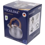 Чайник из нержавеющей стали 3л «Vicalina» VL-9255, матовый, ручка микс цветов✦