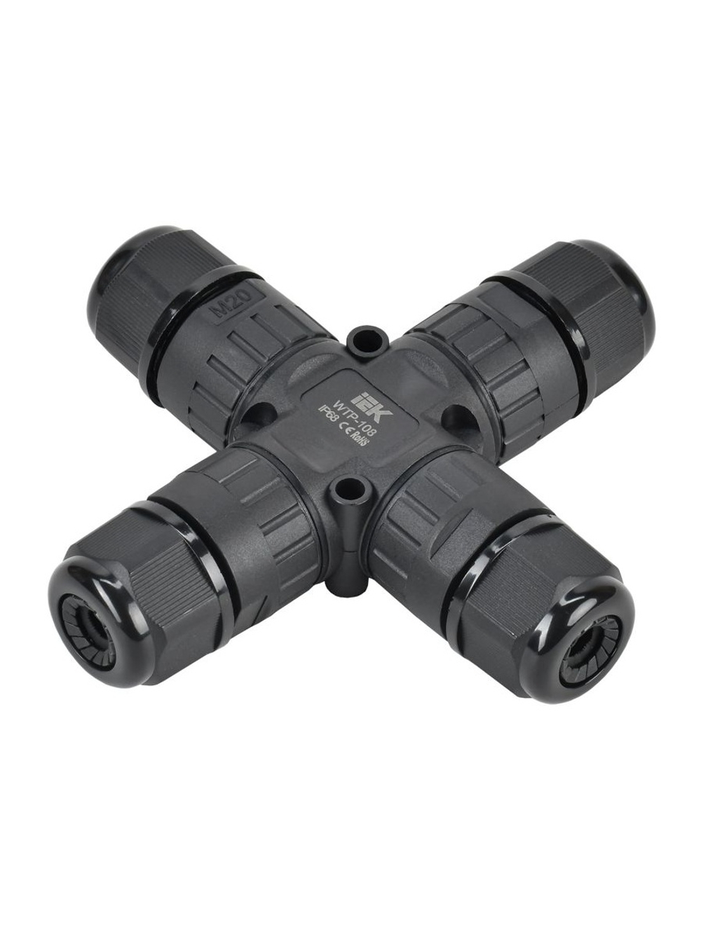 Коннектор кабельный герметичный WTP-108 3 PIN IP68 IEK UWC10-X-024-3-68