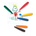 Мелки восковые Faber-Castell 06цв., фигурные, блистер, европодвес