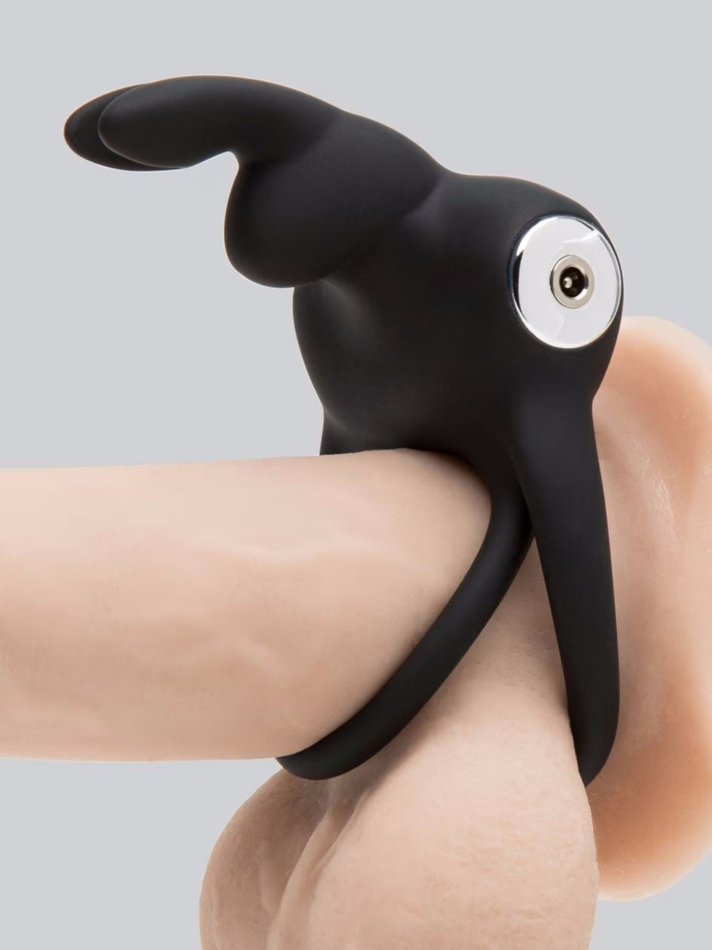 Черное эрекционное виброкольцо Happy Rabbit Cock Ring (Цвет: черный)