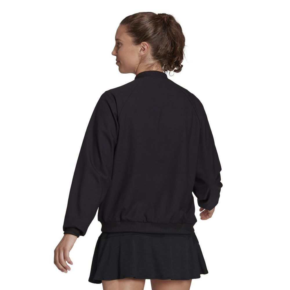 Женская Кофта теннисная Adidas W Woven Jacket - черный