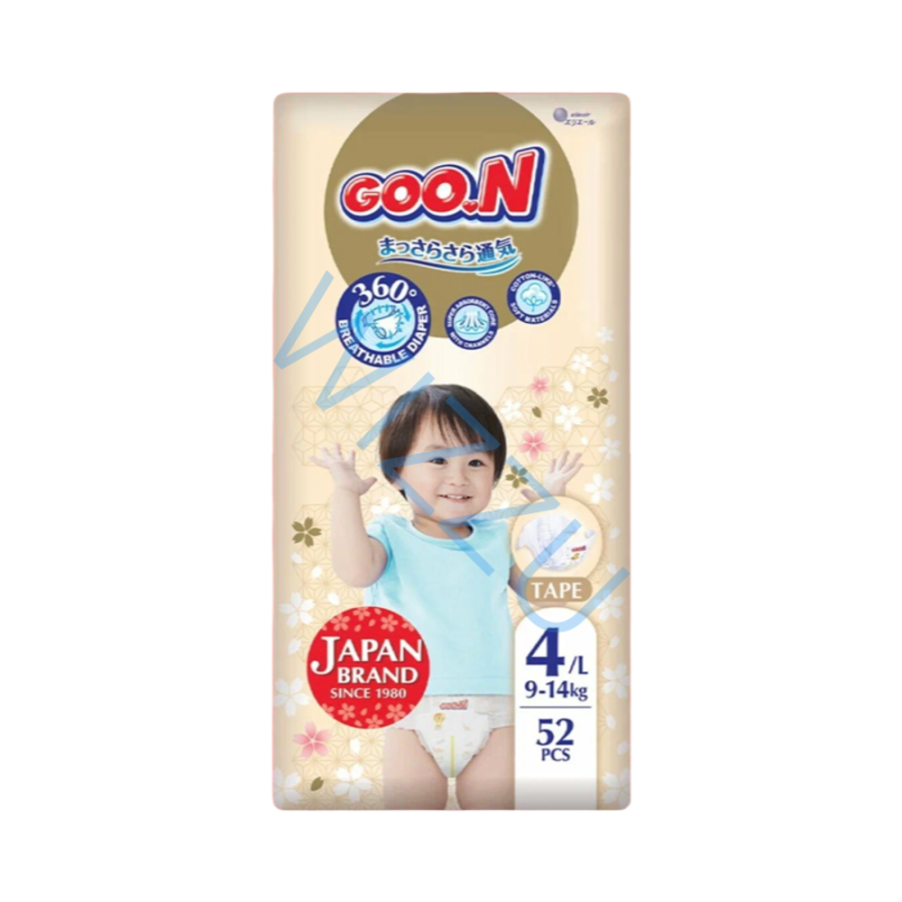 GOO.N 4 подгузники 52 шт 9-14 кг 1*4