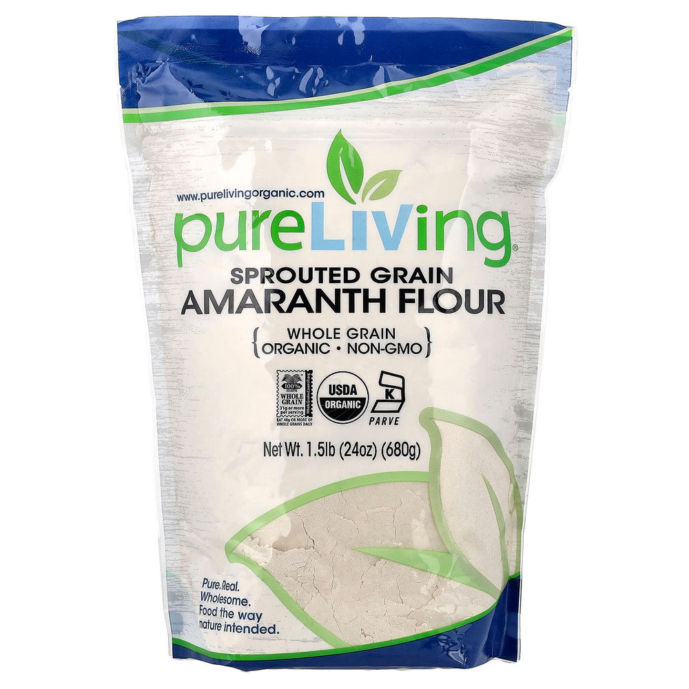 Pure Living, органическая амарантовая мука из пророщенных злаков, 680 г (24 унции)