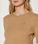 Хлопковый свитер Tommy Hilfiger - коричневый(WW0WW44161)