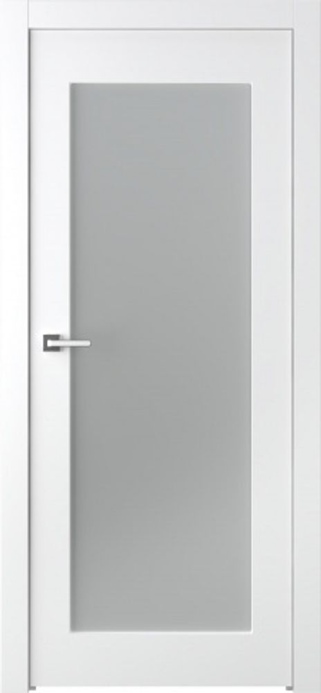 Дверь Кремона 1 / Цвет Эмаль белый / Мателюкс белый каленый / Двери Belwooddoors