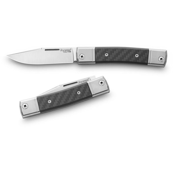 Цена наСкладной нож LionSteel BestMan Clip, сталь M390, рукоять Carbon fibre