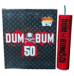 Петарды Dum Bum 50 от ТМ Волк — 25 г флеш-состава, мощный звук, упаковка 4 штуки.