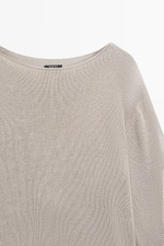 100% МЕРСЕРИЗОВАННЫЙ ХЛОПЧАТОБУМАЖНЫЙ ДЖЕРСИ - MASSIMO DUTTI