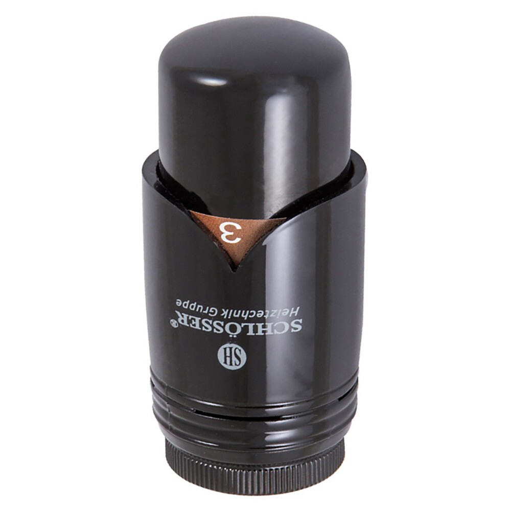Термоголовка SCHLOSSER BRILLANT RAL 9005 M30x1,5 SH