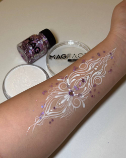 Аквагрим MAGFACE стандартный белый для линий про 90 гр