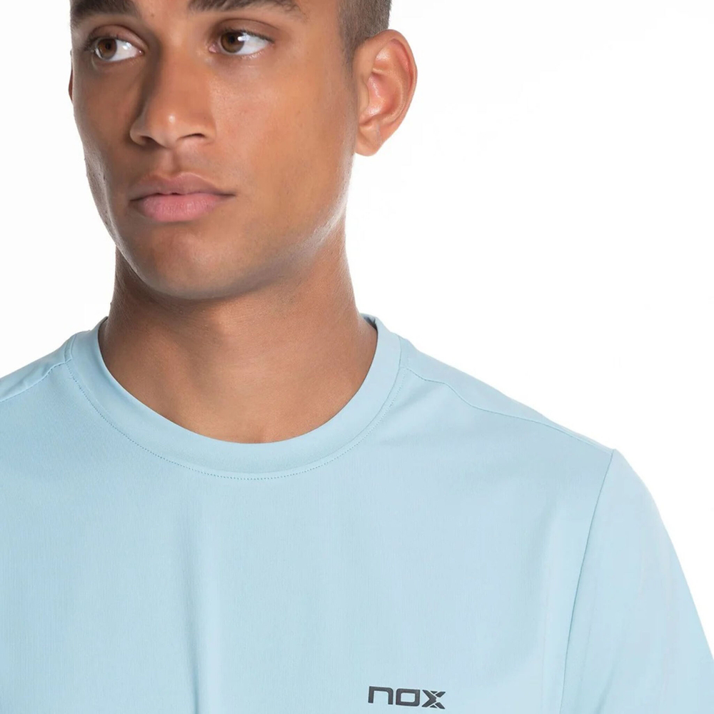 Мужское теннисное поло NOX Pro Tee T-Shirt Men - Light Blue