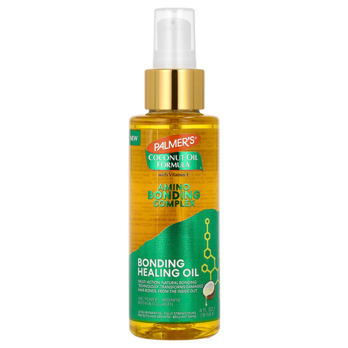 Palmer's, формула с кокосовым маслом, витамином Е, аминокислотным комплексом, укрепляющее и заживляющее масло, 118 мл (4 жидк. унции)