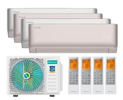 Мульти сплит-система Hisense 4 x AMS-09UW4RYCHD00(C,S) / AMW4-27U4RJC