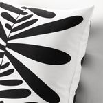 Чехол на подушку IKEA MAJSMOTT (МАЙСМОТТ), Белый, черный, 50x50 см