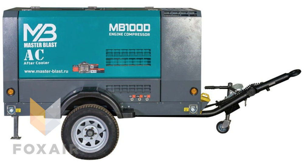 Передвижной компрессор Master Blast MB120D-7 + AC на шасси