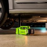 Домкрат автомобильный гидравлический аккумуляторный Greenworks Арт. 3401407UA, 24V, c АКБ 2Ач и ЗУ в сумке