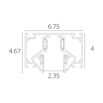 Магнитный шинопровод для натяжного потолка Arte Lamp LINEA-ACCESSORIES A473206