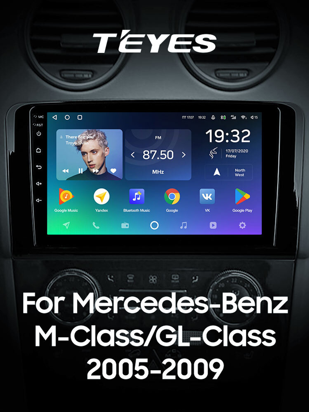 Teyes SPRO Plus 9"для Mercedes-Benz M-Class, GL-Class  2005-2009