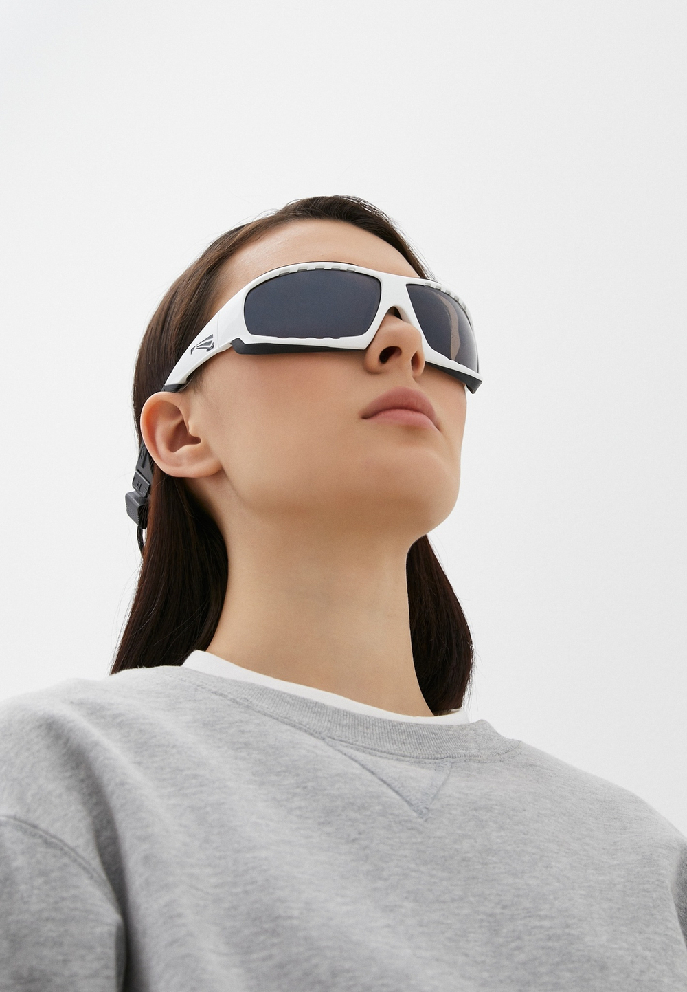 Спортивные очки LiP Typhoon / Gloss White - Black / Zeiss / PA Polarized / Methane Smoke Lens