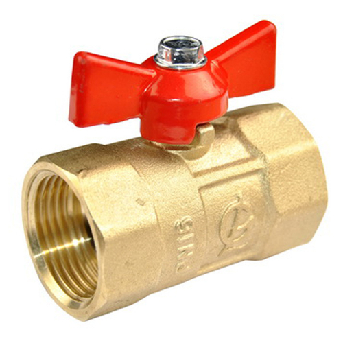 Кран шаровой 3/4'' вн/вн бабочка Практик 130  ГАЛЛОП