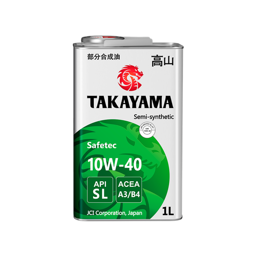 Масло Takayama Safetec 10W40 SL A3/B4 (1л) синтетика