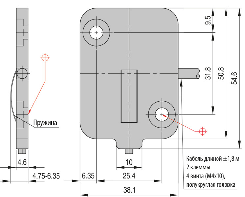 Концевой датчик Thinswitch TSW2220 EU