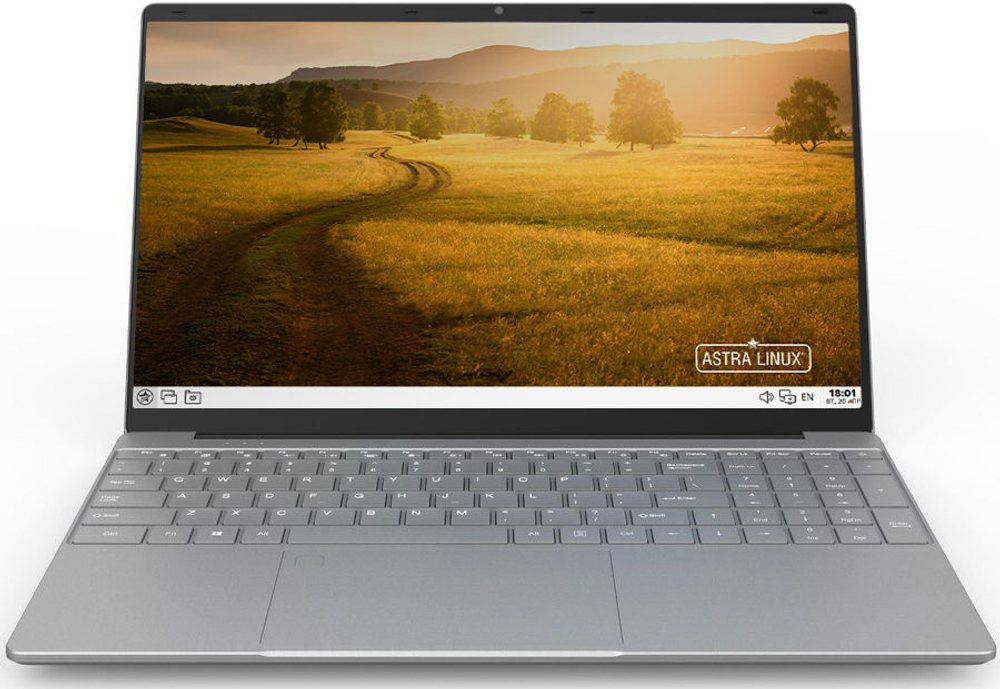Ноутбук Hiper Workbook XU156H Core i5 10210U 16Gb SSD512Gb Intel UHD Graphics 15.6" IPS FHD (1920x1080) Linux Astra silver WiFi BT Cam XU156H5AS