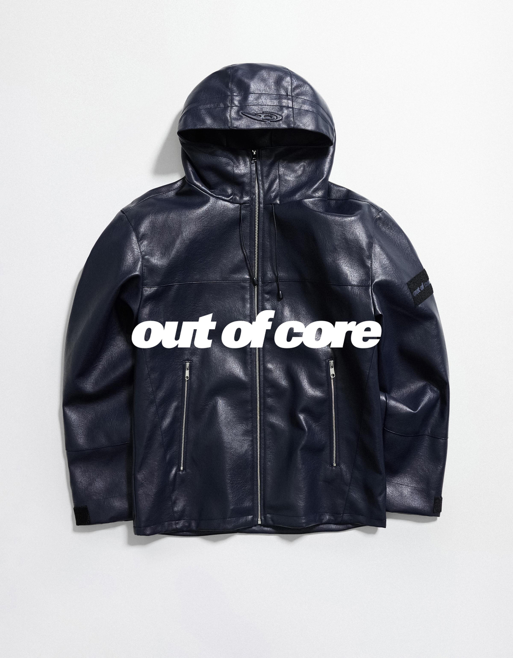 Мужская куртка из искусственной кожи OUT OF CORE - BERSHKA