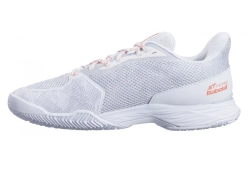 Женские теннисные кроссовки Babolat Jet Tere Clay Women - white/living coral