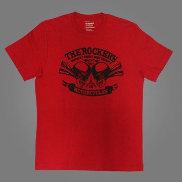 Футболка The Rockers Motorcycles ( череп в шлеме )