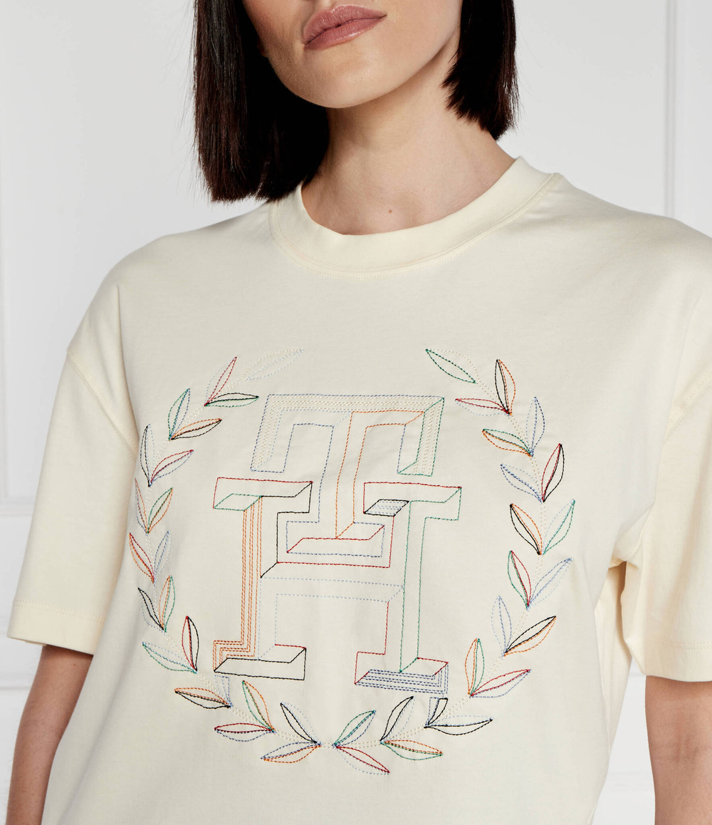 Футболка Laurel Tommy Hilfiger - бежевый(WW0WW41216)