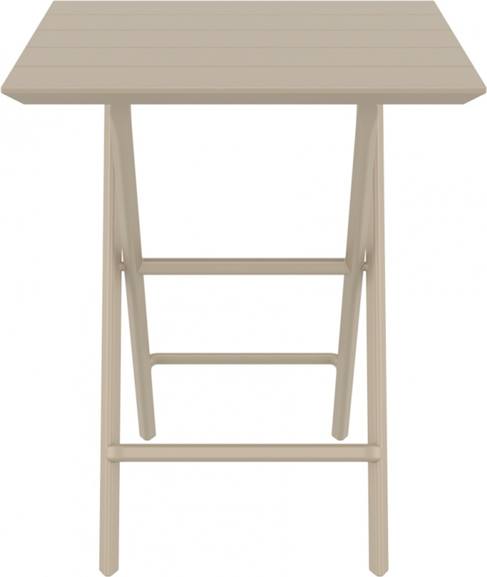 Стол пластиковый складной Siesta Contract Helen Folding Table 60, бежевый