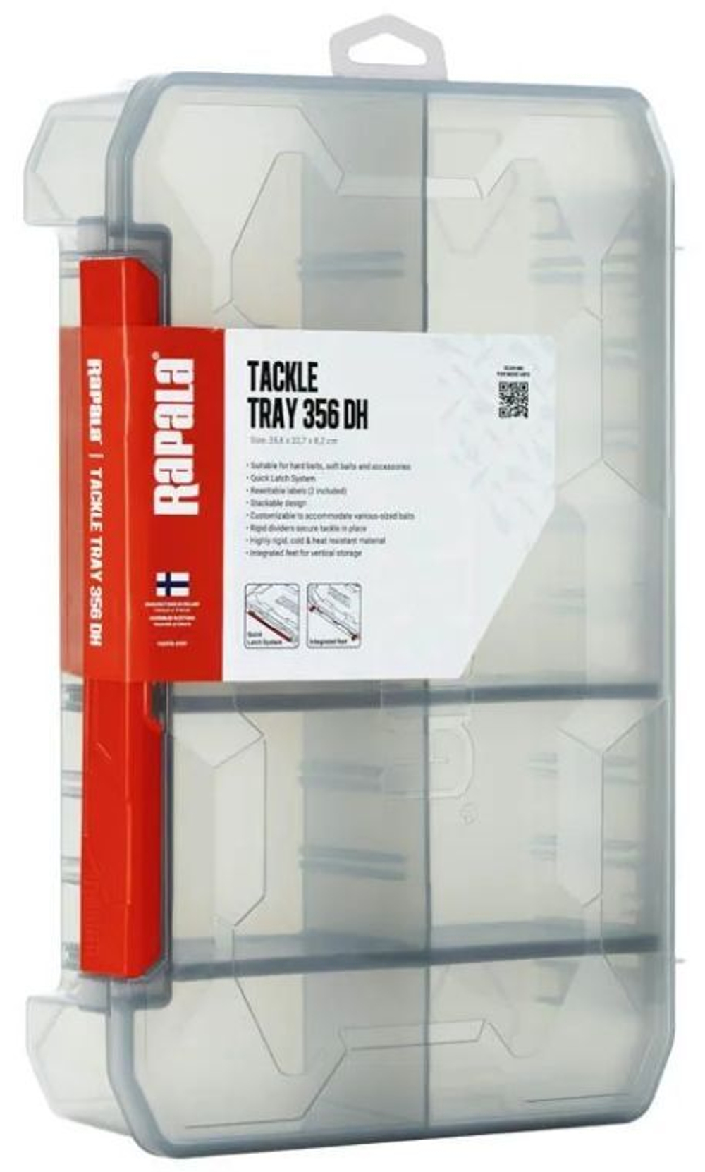 Коробка рыболовная Rapala Tackle Tray 356 Deep Half 6 секций