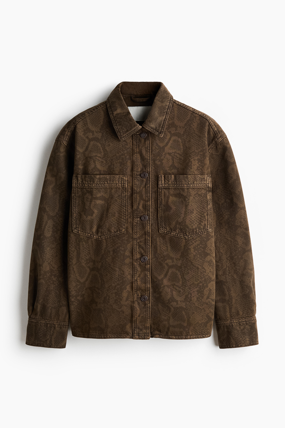 Джинсовая рубашка-куртка — оверсайз - H&M